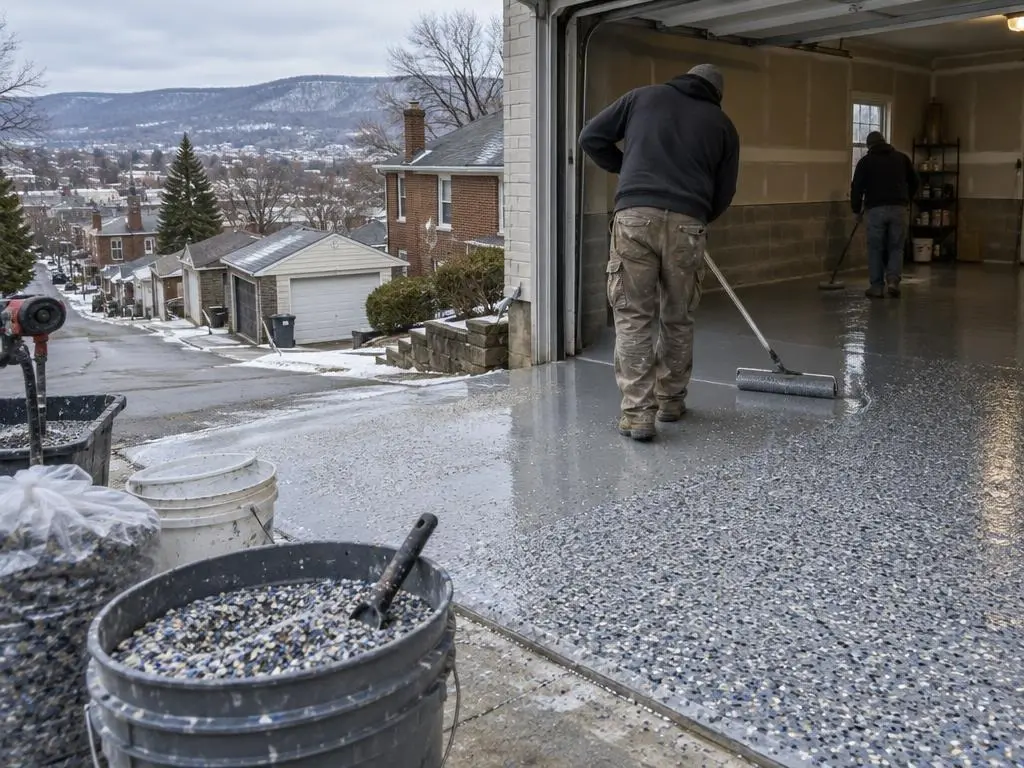 Epoxy Flake Floors in Bethlehem, PA